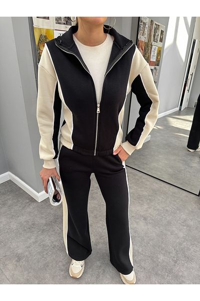 ESRAHELVACI Double Color Bias Sweatshirt Set