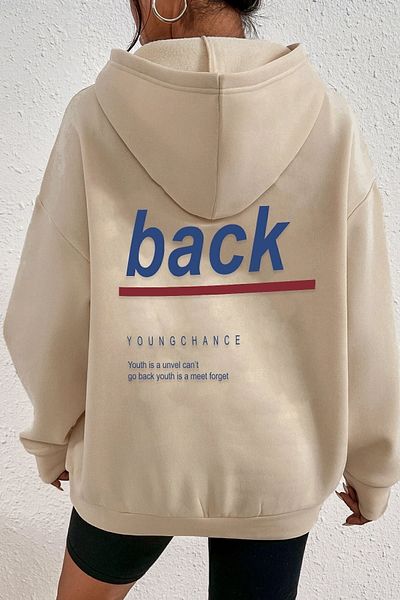 Moda Glo Φούτερ με κουκούλα Unisex Back Youngchance