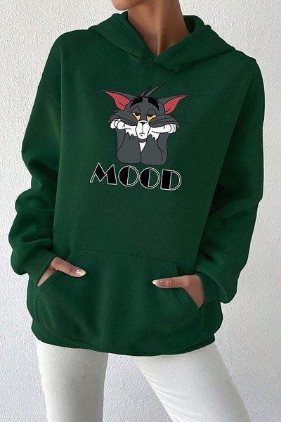 Moda Glo Mood Printed Unisex Oversize Sweatshirt