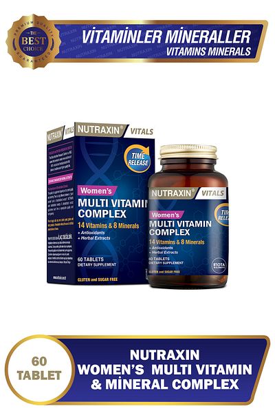 Nutraxin Vitals Women's Multivitamin Complex 60 Tablets-