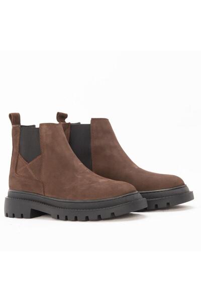 Gusse Ανδρικές δερμάτινες μπότες Khaki Nubuck Nestor 240
