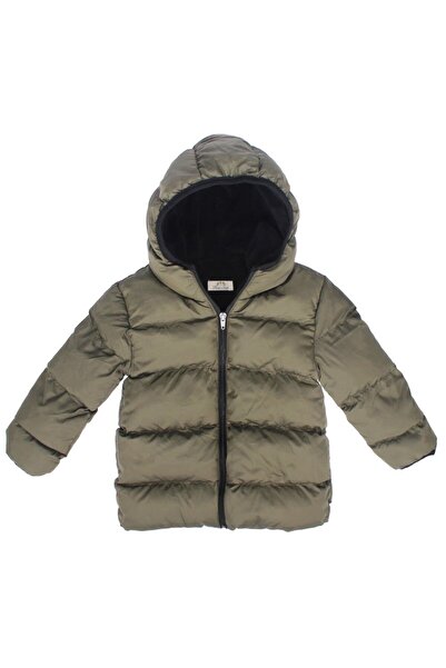 bebegen Unisex Haki Kapşonlu Şişme Mont