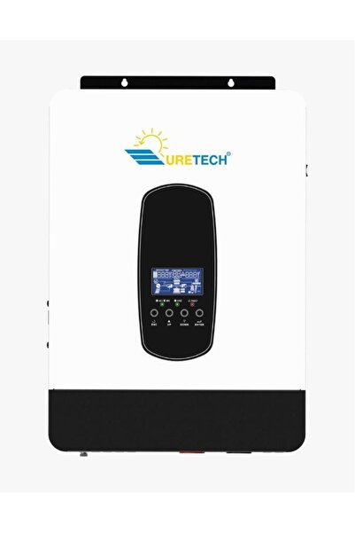 URETECH 3KVA 3KW 3000 W Watt Tam Sinüs Akıllı MPPT 80A H.V. (55-450V) İnverte...