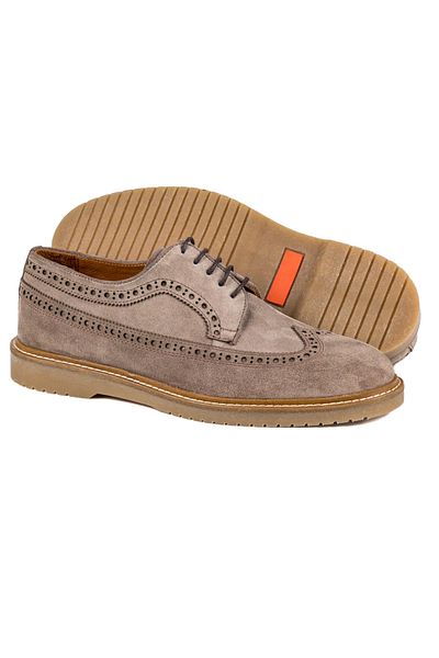 TEZCAN KUNDURA Tango-S Genuine Gray Suede Leather Casual Rubber Sole Classic Men's Shoes