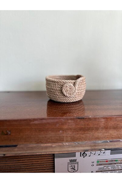 mahaz Orijinal Jüt İp, Çok Amaçlı Rose Kase Model, Organik İp,Şekerlik, Bohem...