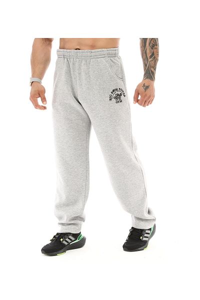 Big Sam Gray Melange Sports Sweatpants 979