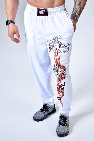 Big Sam White Cotton Training Pants 1054