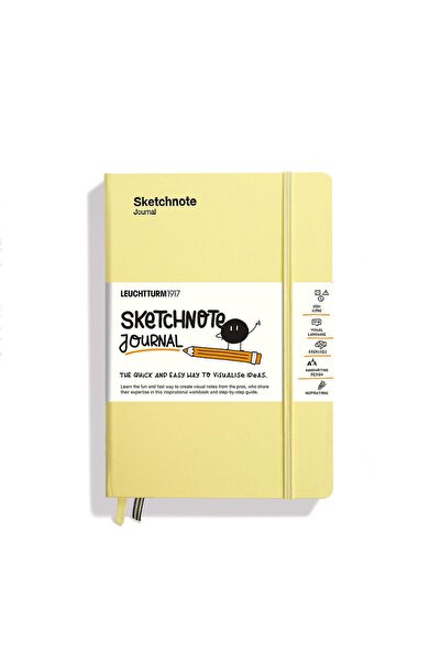 Leuchtturm1917 Leuchttrum 1917 Sketchnote Journal, 186 numbered pages, 120 g/...