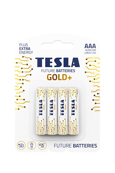 AAA Alkalin Pil 1,5V LR03 MN2400 Gold – 4’lü Paket | Kumanda, Oyuncak, LED ve Günlük Kullanım