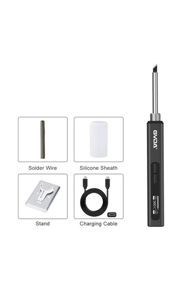 GVDA مجموعة مكواة اللحام الكهربائية 65 واط أداة إصلاح محطة إعادة العمل باللحا...