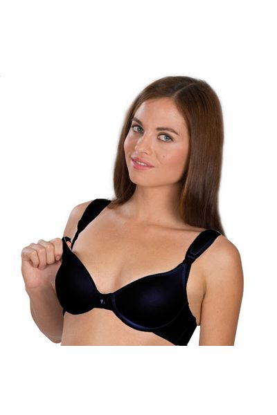Babyjem Sutien pentru alaptat cu dantela BabyJem (Culoare: Negru, Marime: 80)