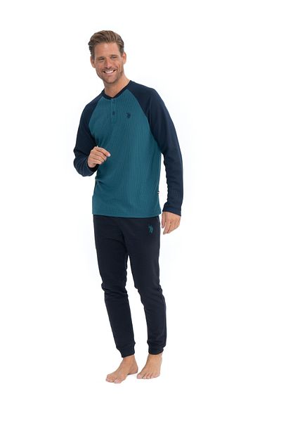 U.S. Polo Assn. US Polo Assn. Set de pijamale cu mânecă lungă pentru bărbați
