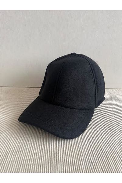 CosmoOutlet Winter Stamp Cloth Men's Black Hat Protecting Ears from Cold