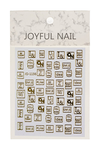 MOZIUR Tırnak Sticker Süs JO-1156 (KENDİNDEN YAPIŞKANLI)