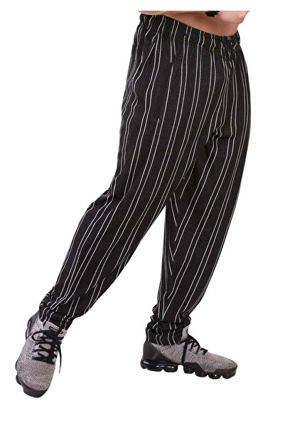 Big Sam Çizgili Şalvar Kesim Body Pantolon 1196