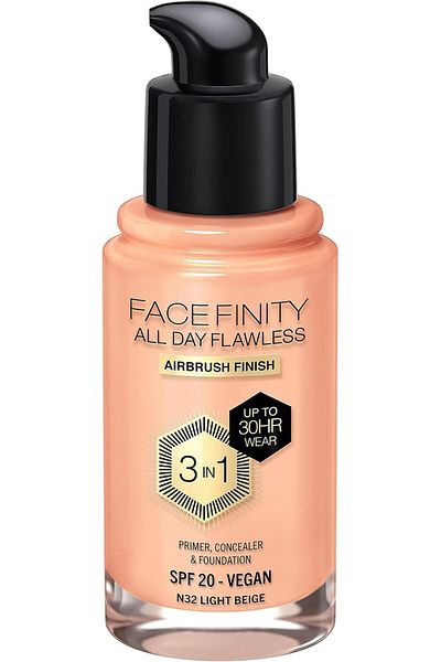 Max Factor Facefinity All Day Flawless Foundation - N32 - Light Beige, 30ml