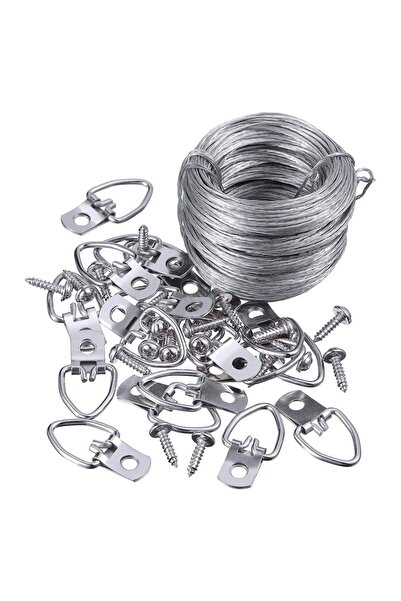 Choice طقم تعليق صور شديد التحمل، سلك معدني مقاوم للصدأ، يتحمل وزنًا يصل إلى ...