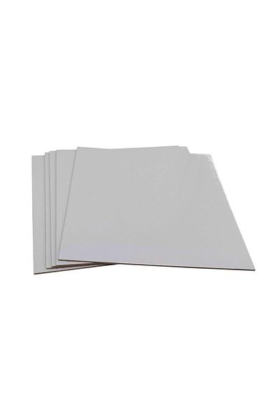 Pastaland Silver Flat Edge Pie Wipes - Cake Mat Rectangular 28*28 10 Pieces