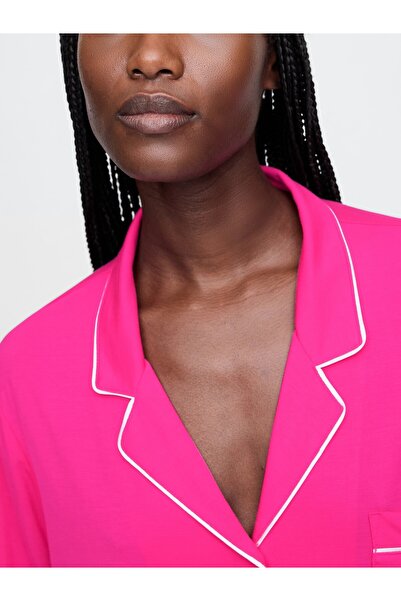 GAP Kadın Koyu Pembe Modal Pijama Üstü