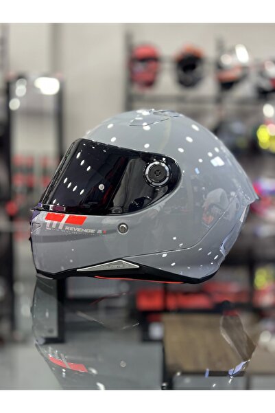 MT Helmets Revenge 2s Nardo Gri Parlak Şeffaf Vİzörlü