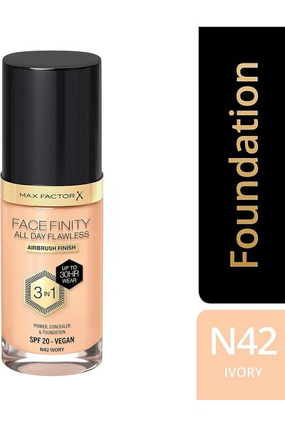 Max Factor Facefinity All Day Flawless Foundation - N42 - Ivory, 30ml