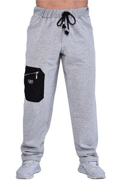 Big Sam Men's Gray Pocket Detailed Winter Sweatpants 880