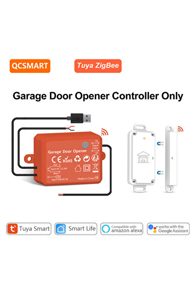 choice2 طقم بدون محول QCSMART Tuya ZigBee وحدة تحكم فتح باب المرآب لاسلكي مقا...
