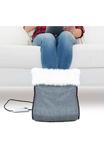 Myend Dijital Kumandalı Elektrikli Ayak, Bilek Isıtıcı, Elektrikli Isıtıcılı Kürklü Bot