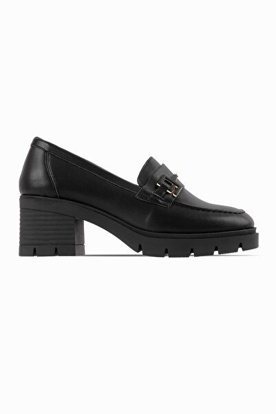 Lal Shoes & Bags Holiday Women's Genuine Leather Buckle Detailed Thick Heeled...