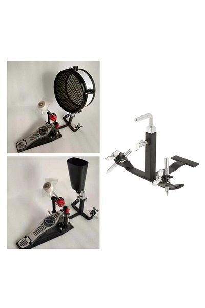 Choice Cowbell Pedal Foot Bracket Percussion Cowbell Drum Cymbal Stand Pedal Cowbell Bracket for Concert...