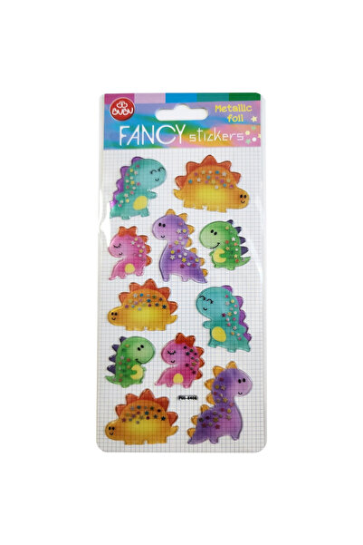 Bubu Bu-Bu Damla Sticker Dinazor Metalik 9x20 PUS-8406