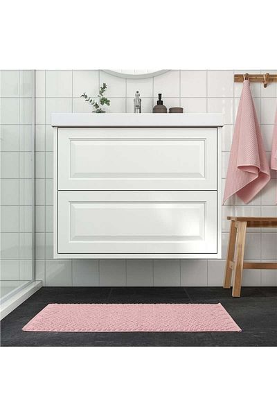IKEA Ροζ Fjallkattfot Χαλάκι μπάνιου - 50x80 cm 30580026