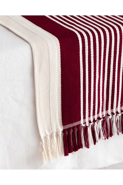 Madame Coco Red and Beige Virlet Runner