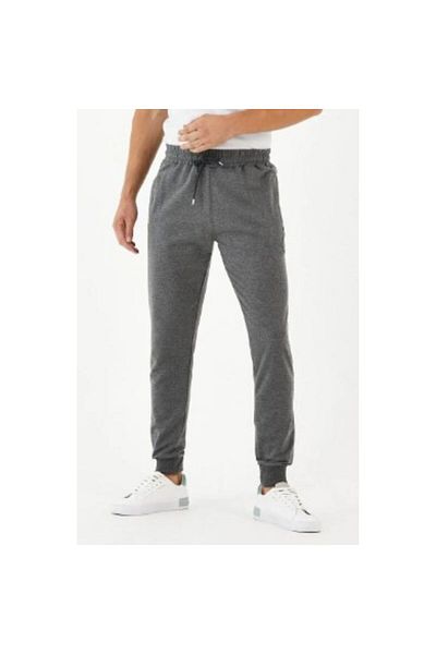 MERTEX Ανδρικό αθλητικό παντελόνι Battal Elastic (Ribana) με τσέπη με φερμουάρ Άνετη εφαρμογή 2 κλωστών