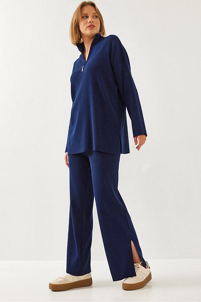 Bianco Lucci Women's Long Sleeve Bottom-Top Suit 20247553