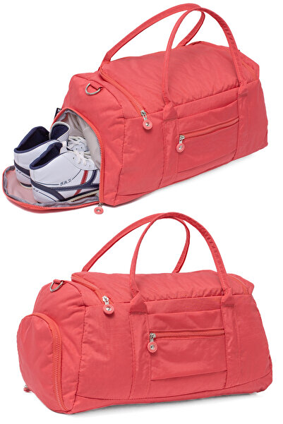 KAFF 0818 Model Salmon Crinkle Fabric - Geantă de sport și de călătorie imper...