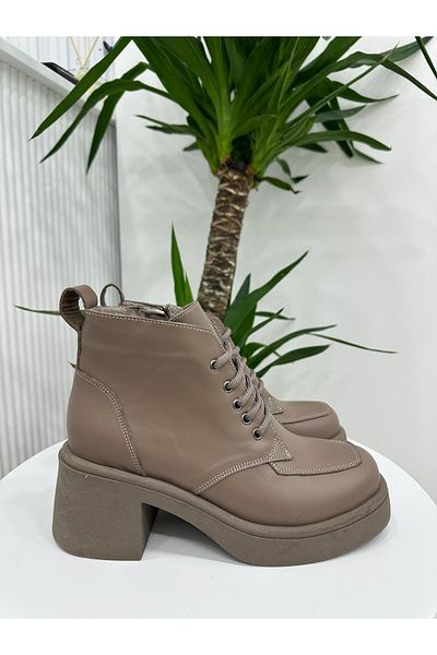 Klay Shoes Γυναικεία μποτάκια από γνήσιο δέρμα