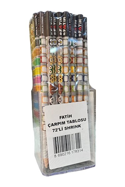 Fatih Kurşun Kalem Çarpım Tablolu fa17830kl0072 (72 Li Paket)