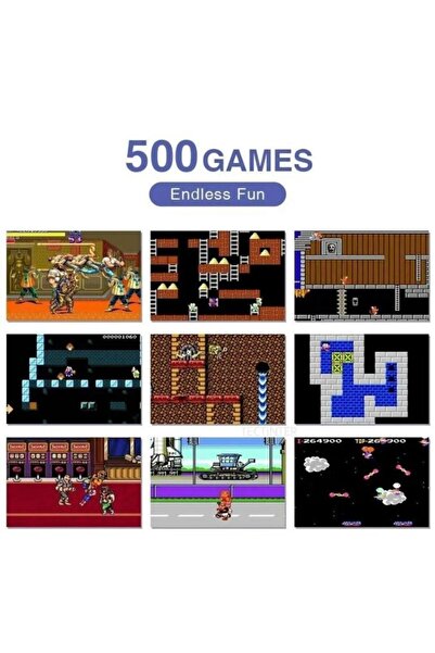 JOYTECH G5 Game Box Mini Taşınabilir Oyun Konsolu 500 Oyunlu Gamepad mini el konsolu