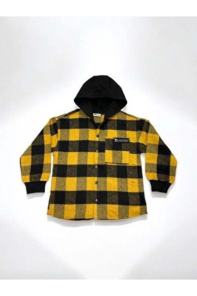 Zekids Cămașă cu glugă în carouri pentru băiat