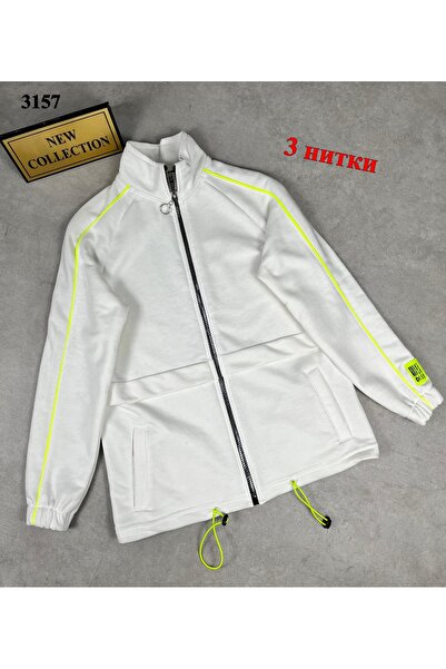 Minimoda Kids Üç İplik Kumaştan Fermuarlı Kız Spor Ceket