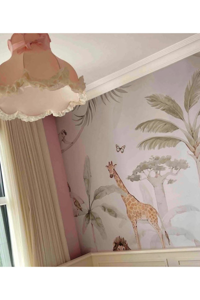 LULUAVİZEM Patentli Özel El Dikim, Elde Yıkanabilir Başlık Pudra Pembe Bebek Çocuk Genç Avize