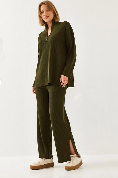 Bianco Lucci Women's Long Sleeve Bottom-Top Suit 20247553