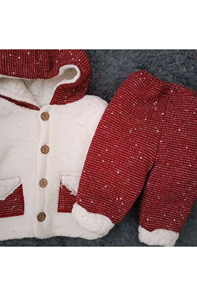 MİNİCEY BABY Baby Boy Bottom Top 2 Pieces Welsoft Winter Set