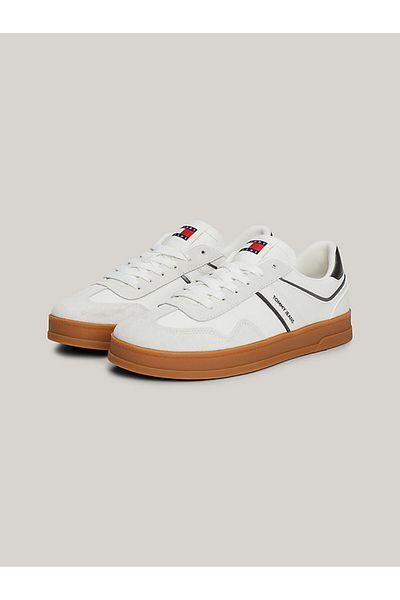 Tommy Hilfiger Silver Color White Women's Sneakers - En0En02612Trh