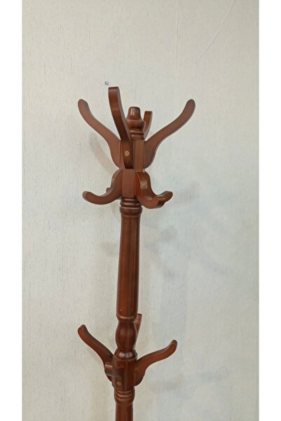 NİVEMESHOME Ayaklı Ahşap Ceviz Askılık 175 cm