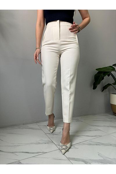 sunfyre Ecru Front Flotal Trousers