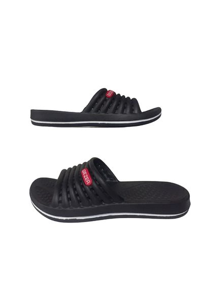 GEZER Women's Black-White Ultra Light Casual Beach Slippers Gz9264-010