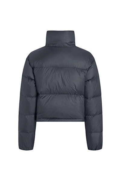 Calvin Klein Kadın DOWN Mini CK Logolu Kısa Mont - Mavi
