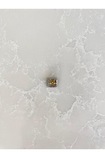 kubotique Stainless Steel Gold Star Charm